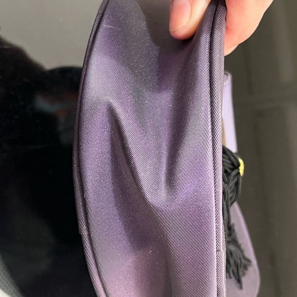 Yves St Laurent Round Bag with Gold Accent- vintage perfume rare bag - Picture 2 of 7